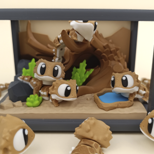3d Printed Bearded Dragon Playset - Print Realm